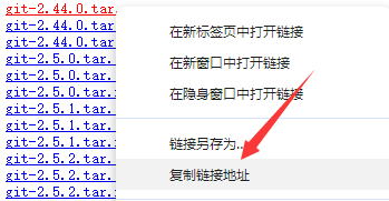 复制指定版本下载链接
